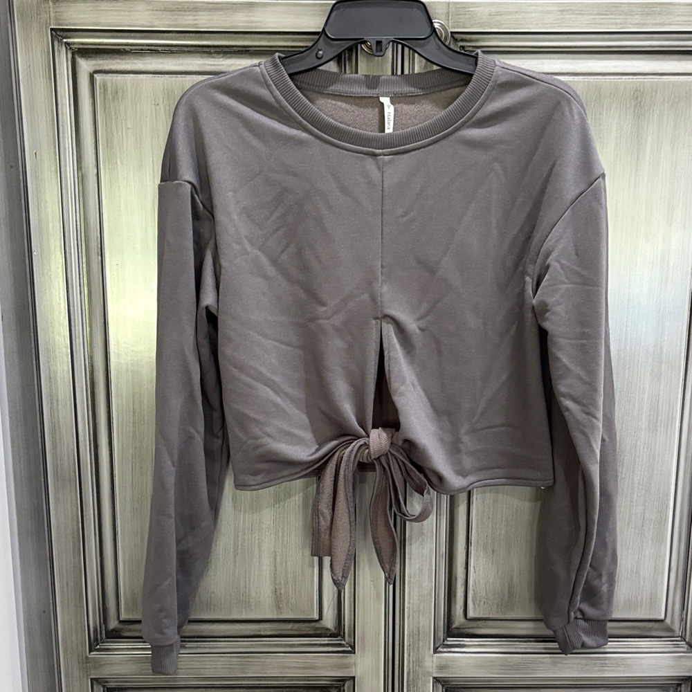HALARA Women's  Tie-Front Sweatshirt